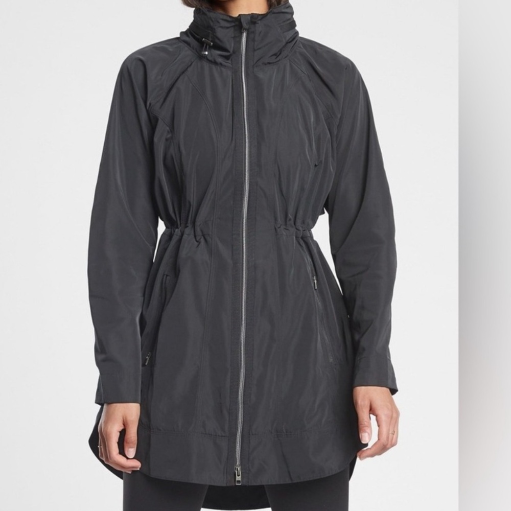 Athleta Charcoal Trench Coat